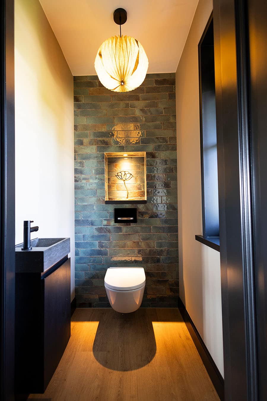 luxe toilet zwart goud